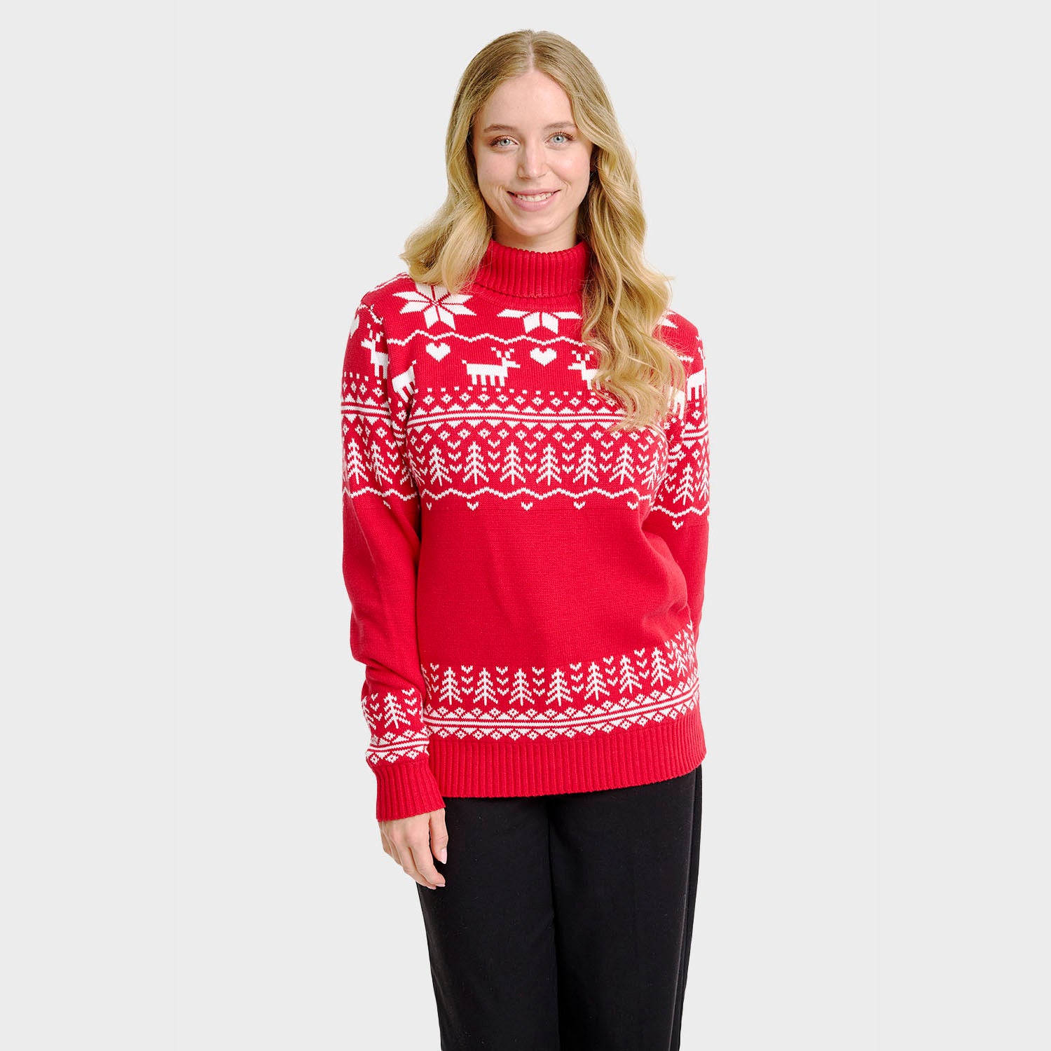 The greenlandish juleturtleneck - Dame.